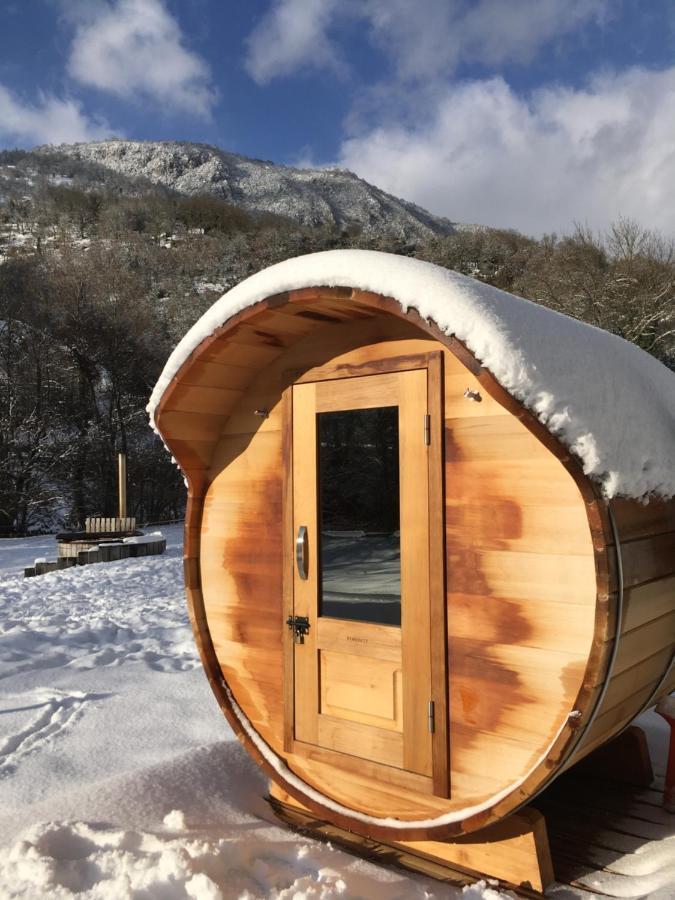 Les Marmottes Pour 12 Avec Bain Nordique Privatif Villa Camous Exterior photo