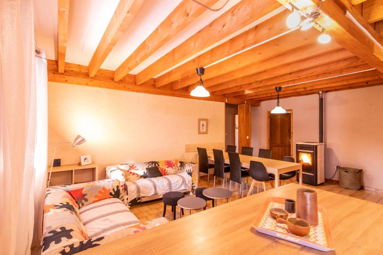 Les Marmottes Pour 12 Avec Bain Nordique Privatif Villa Camous Exterior photo